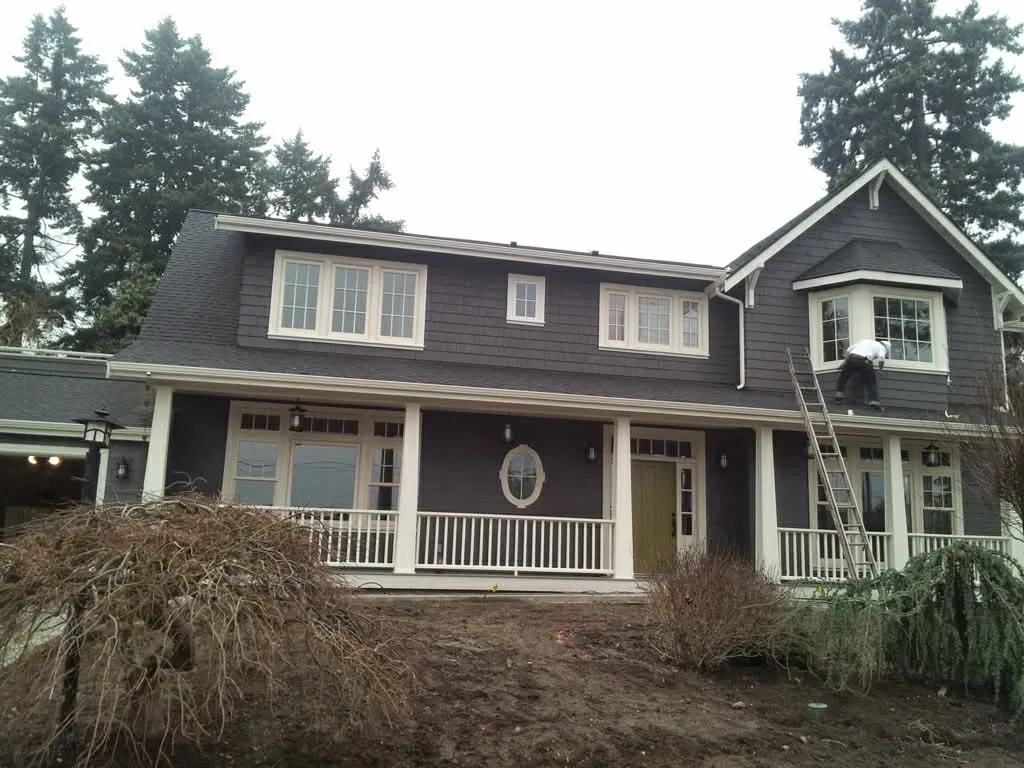 Dark Exterior with Cedar Accent