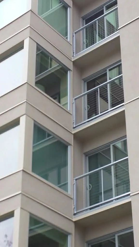 Three-Story Framing — Dusk